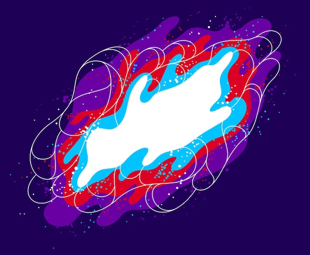 Fluids colorful liquid shapes in motion vector abstract graphic design element, dynamic modern art flowing and changing forms, gradients lava bubbles.