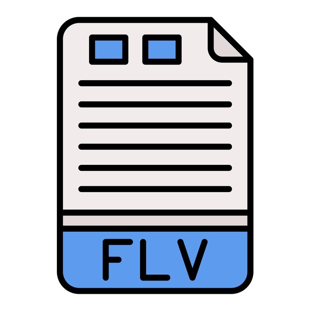 FLV Flat Illustration