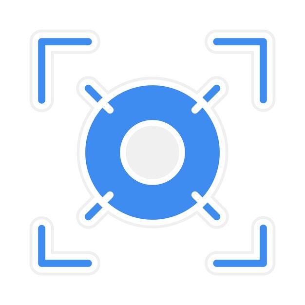 Focus icon vector image Can be used for Achievements
