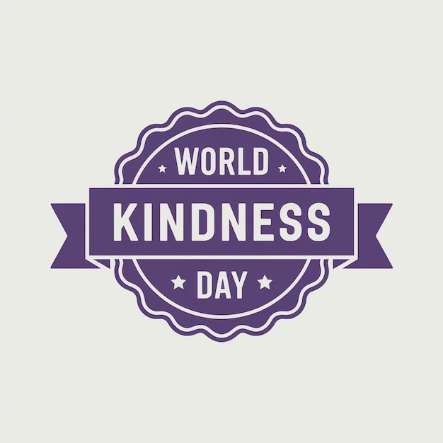 focus on the theme of kindness using a simple yet effective color palette and typography