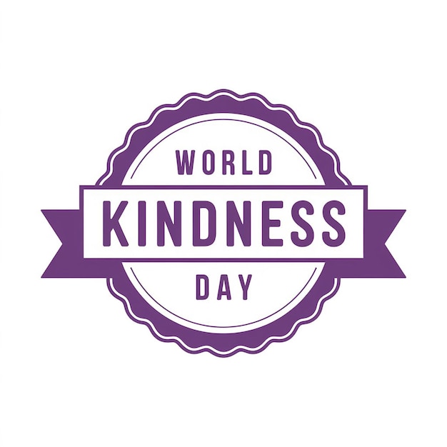 focus on the theme of kindness using a simple yet effective color palette and typography
