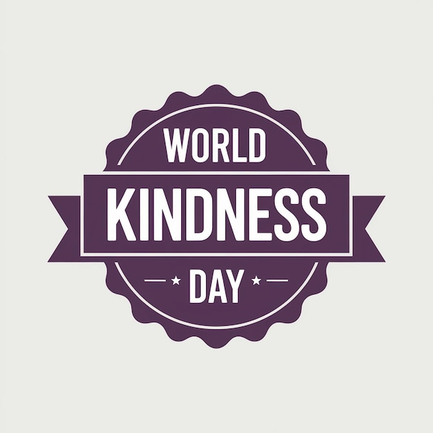 focus on the theme of kindness using a simple yet effective color palette and typography