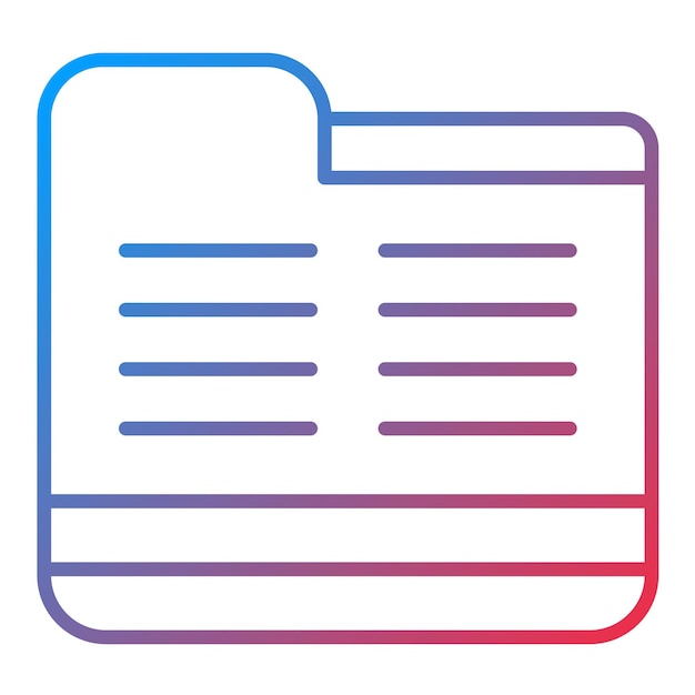 Folder icon vector image Can be used for User Experience
