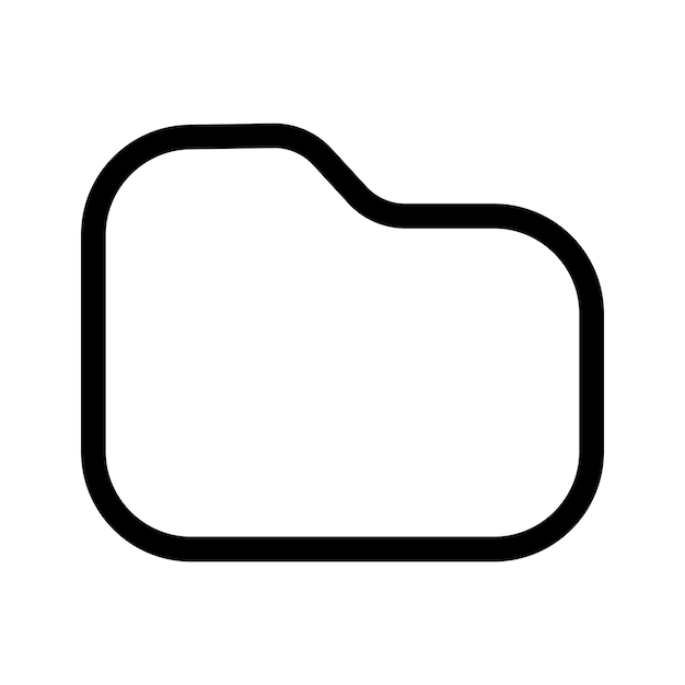 Folder Line Illustration