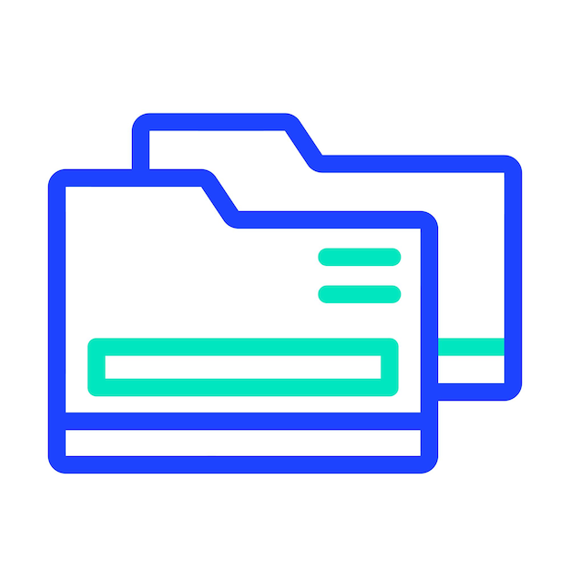 Folder Vector Icon Design Illustration