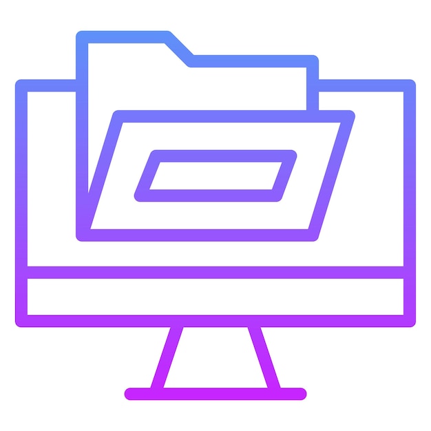 Folders vector icon illustration of Library iconset