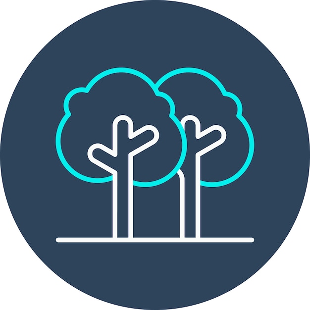 Forest vector icon Can be used for Spring iconset