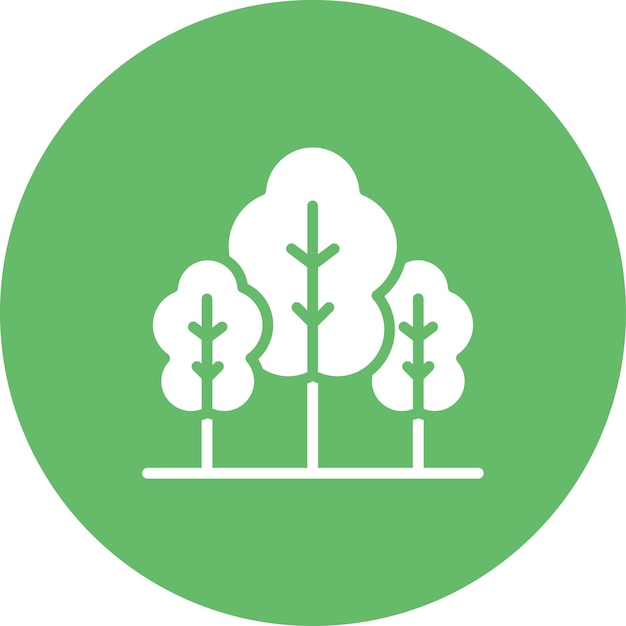 Forest vector icon illustration of Spring iconset
