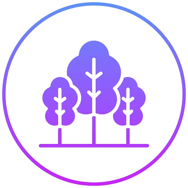 Forest vector icon illustration of Spring iconset