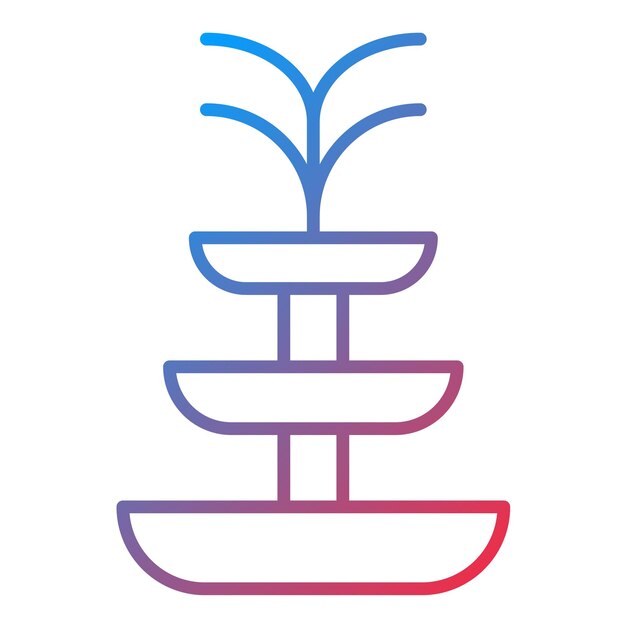 Fountain icon vector image Can be used for Dubai