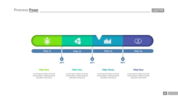 Four Steps Analytics Slide Template