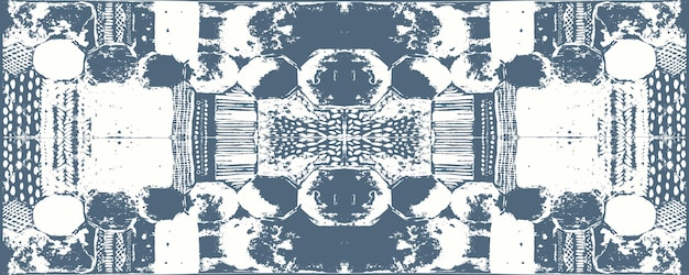 Fractal with abstract spots vector pattern