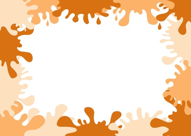 frame border color spots paint blots ink paint drops splashes abstract background banner vector illustration background isolated
