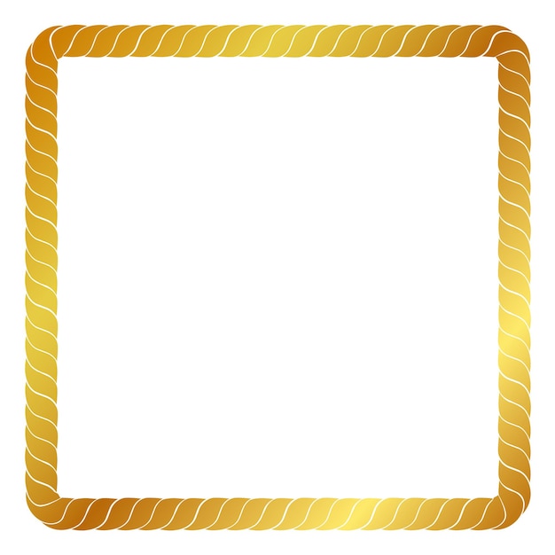 Frame  Rope  Golden  Square 01A