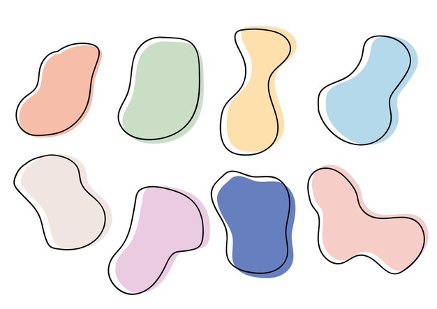 Free geometric shapes vector