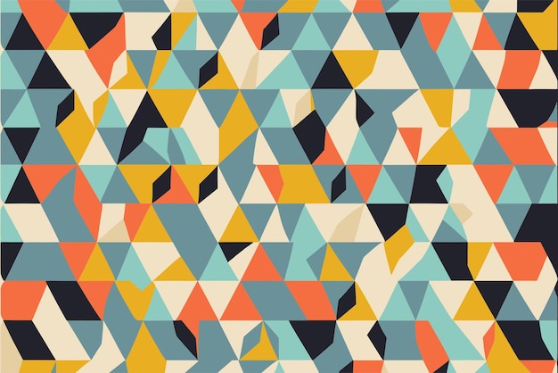Free vector flat design mosaic pattern design