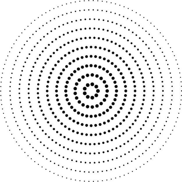Free vector halftone circular classic background set of four