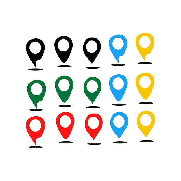 free vector Map pin point set