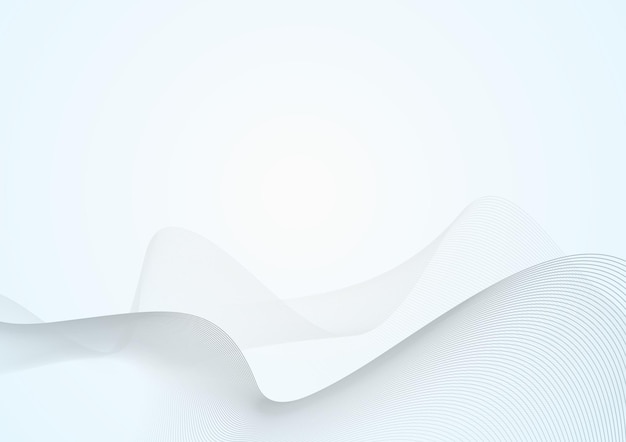 Free vector white background amp wavy lines abstract design