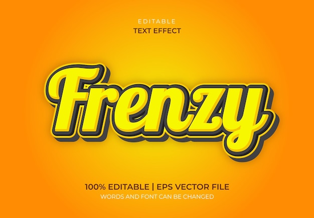 Frenzy Text effect