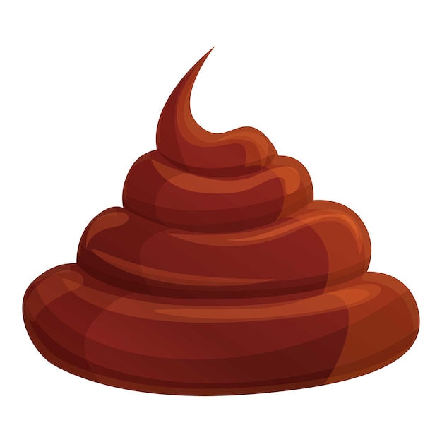 Fresh chocolate paste icon Cartoon of fresh chocolate paste vector icon for web design isolated on white background