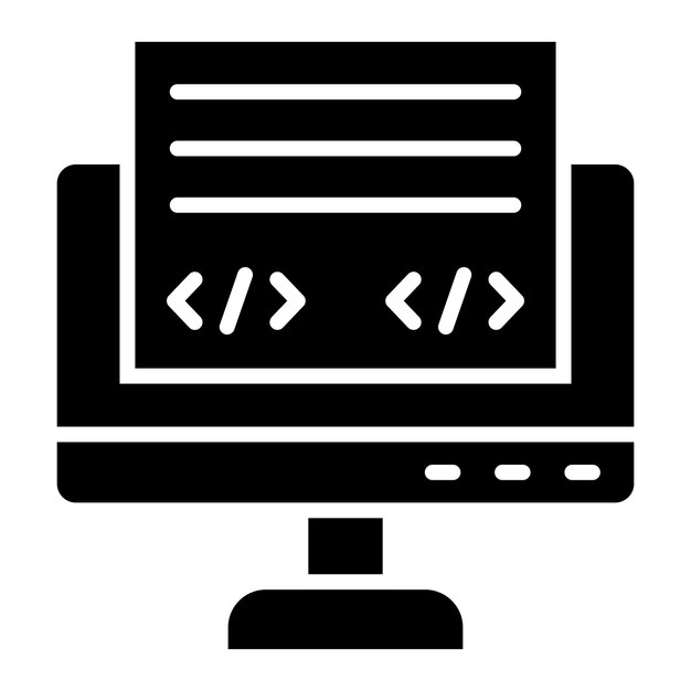 Front End Vector Icon Design Illustration