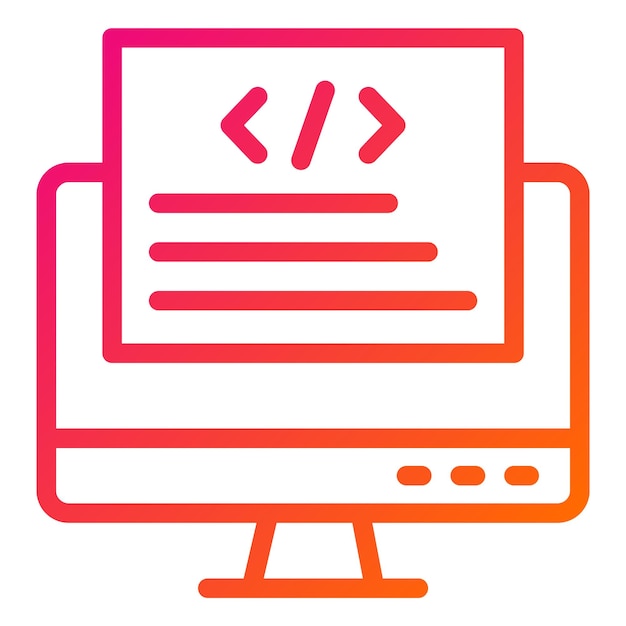 Front end Vector Icon Design Illustration