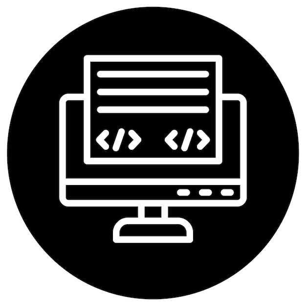 Front End Vector Icon Design Illustration