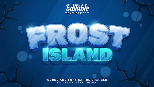 Frost text style effect