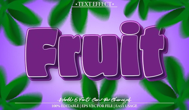Fruit Vector Text Effect Editable Alphabet Fresh Organic Pink Juice