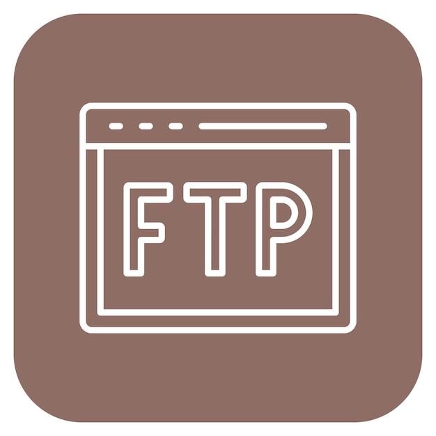 Ftp Protocol icon vector image Can be used for Computer Science