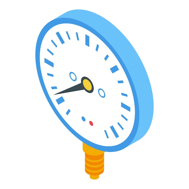 Fuel manometer icon Isometric of fuel manometer vector icon for web design isolated on white background