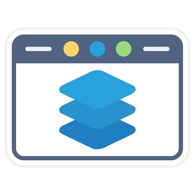 Full Stack Developer icon vector image Can be used for UX and UI