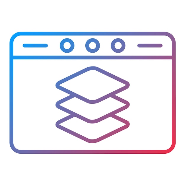 Full Stack Developer -kuvakevektorikuva. Voidaan käyttää UX:ään ja UI:hin