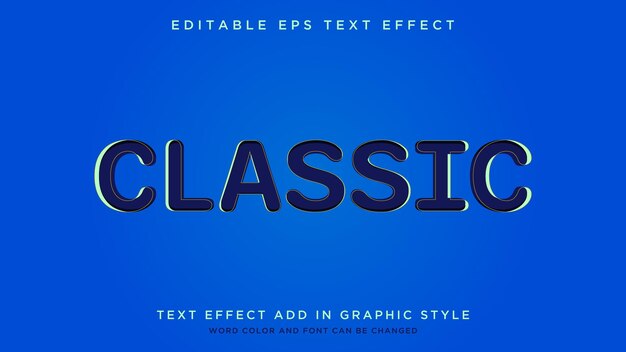Fully editable modern text effect style vector