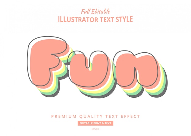 Fun Pastel Text  Effect