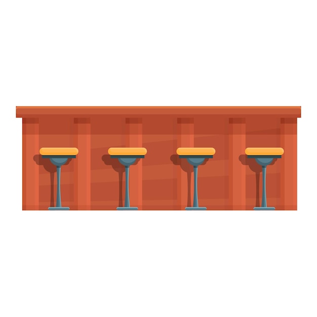 Furniture bar counter icon Cartoon of Furniture bar counter vector icon for web design isolated on white background