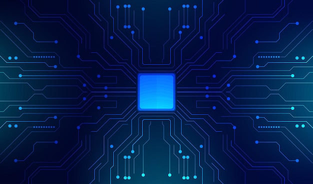 futuristic circuit board technology background