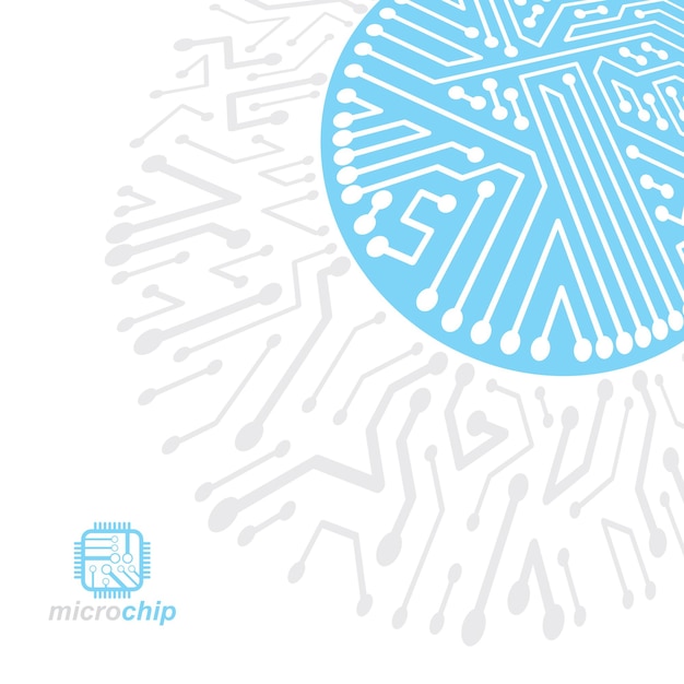 Futuristic cybernetic scheme, vector motherboard illustration. Digital element, circuit board. Technology innovation abstract background