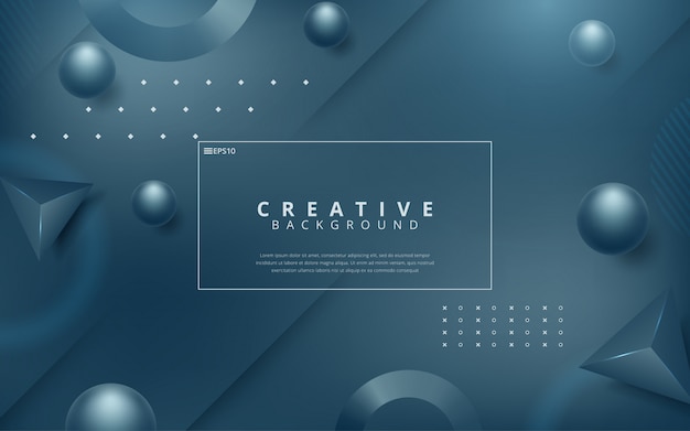 futuristic dark fluid style background with frame and abstract graphic elements. illustration