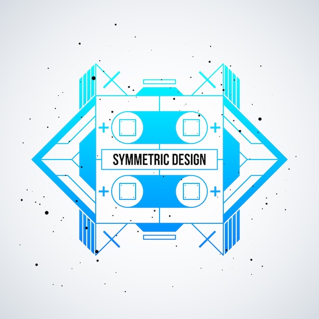 futuristic design element with colorful gradient on white background. useful as poster or print.