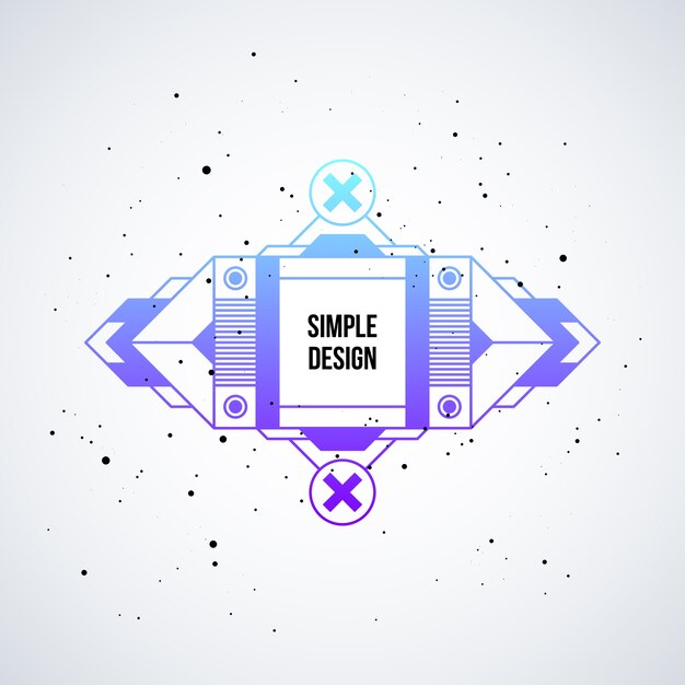 futuristic design element with colorful gradient on white background. useful as poster or print.