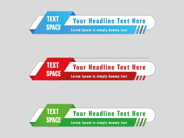 futuristic design vector interface lower third banner design streaming video breaking sport