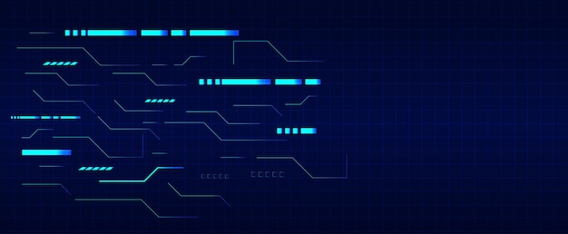 Futuristic Digital Interface Grid Background