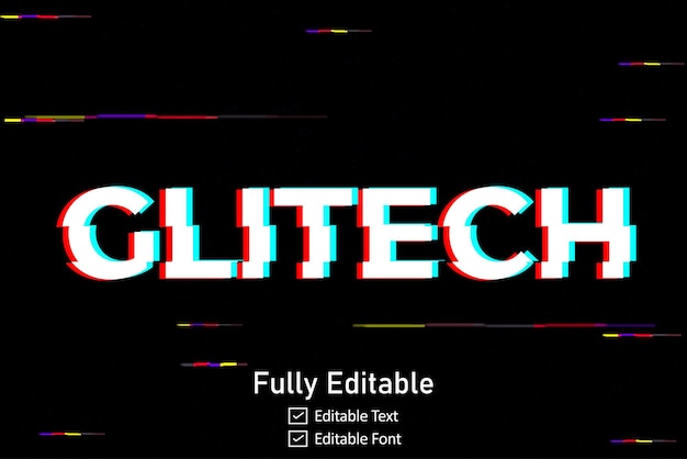 futuristic glitch text effect for video game text for editable cyberpunk glitch text effect