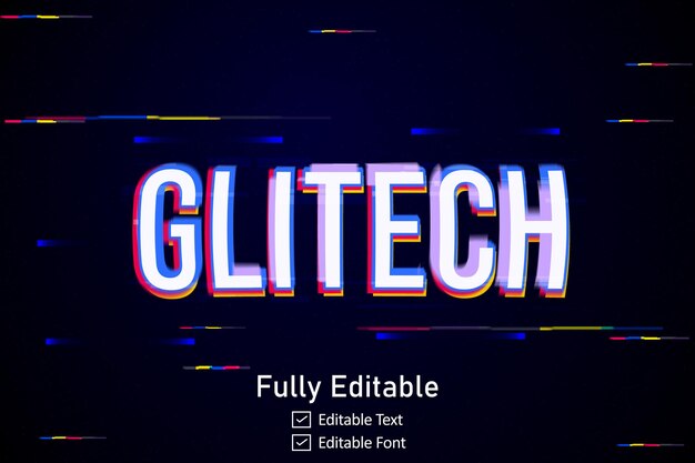 futuristic glitch text effect for video game text for editable cyberpunk glitch text effect