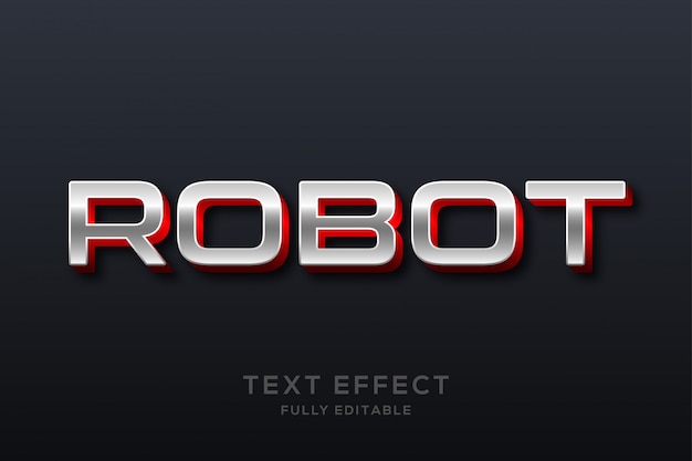 Futuristic Modern Metallic Text Effect