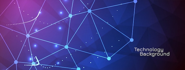 Futuristic technology concept banner background