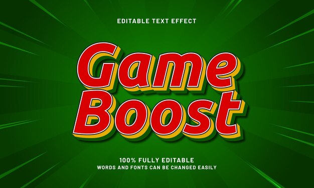 game boost editable text effects with a play and kids theme