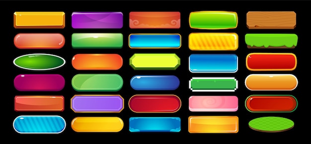 Game buttons set